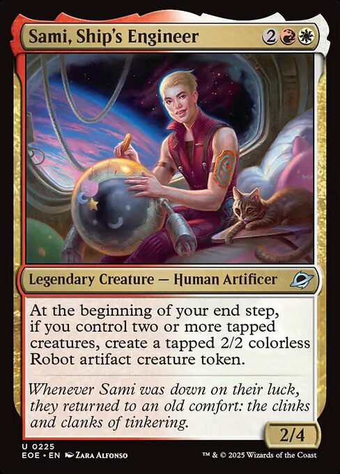 Sami, Ship's Engineer - Edge of Eternities EOE - NM - 0225 U (Foil)