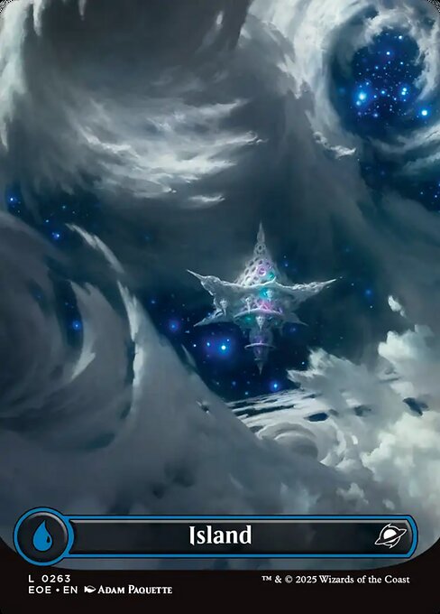Island - Edge of Eternities EOE - NM - 0263 C (Borderless)