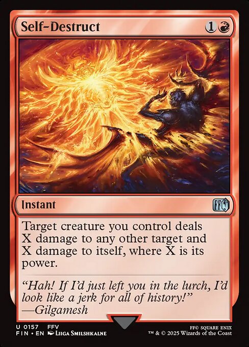 Self-Destruct - Final Fantasy FIN - NM - 0157 U (Foil)