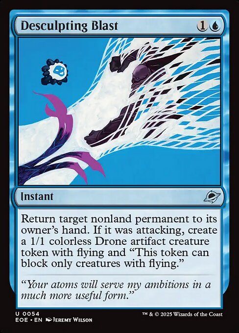 Desculpting Blast - Edge of Eternities EOE - NM - 0054 U (Foil)