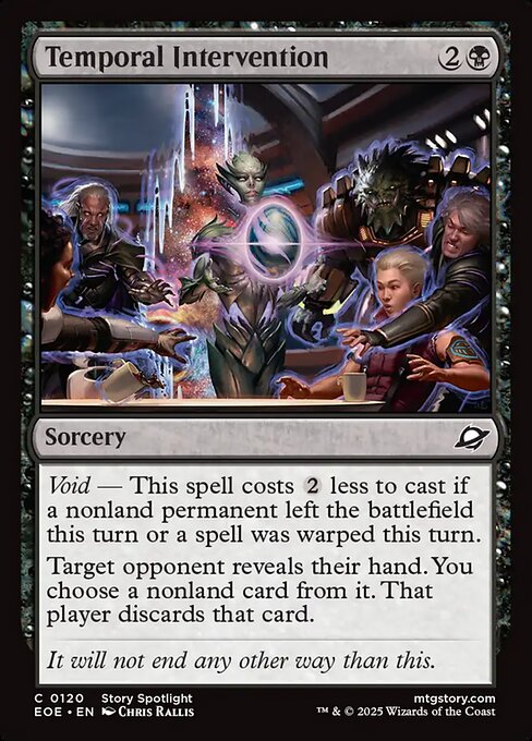 Temporal Intervention - Edge of Eternities EOE - NM - 0120 C (Foil)