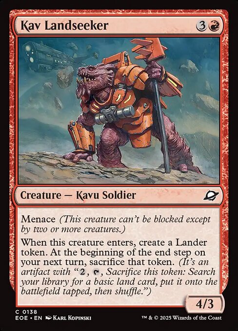 Kav Landseeker - Edge of Eternities EOE - NM - 0138 C (Foil)