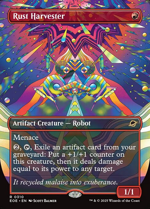Rust Harvester - Edge of Eternities EOE - NM - 0310 R (Borderless Foil)