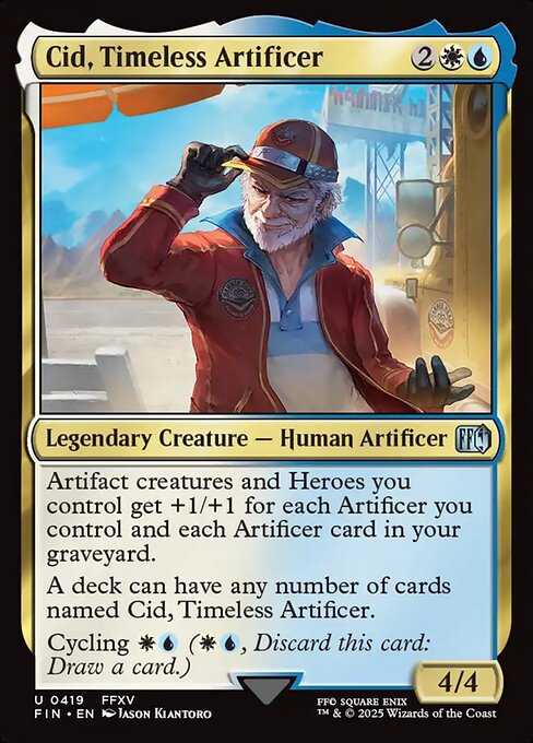Cid, Timeless Artificer - Final Fantasy FIN - NM - 0419 U (Foil)