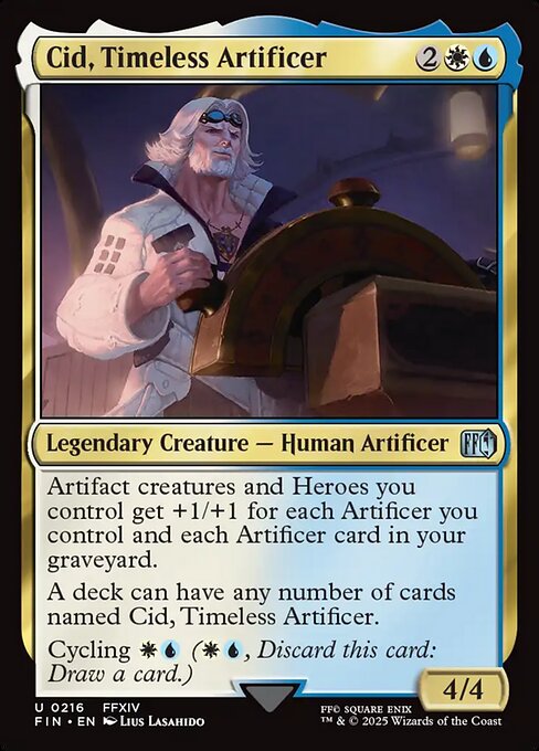 Cid, Timeless Artificer - Final Fantasy FIN - NM - 0216 U (Foil)