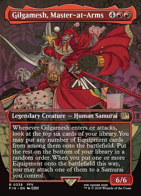 Gilgamesh, Master-at-Arms - Final Fantasy FIN - NM - 0338 R (Borderless Foil)