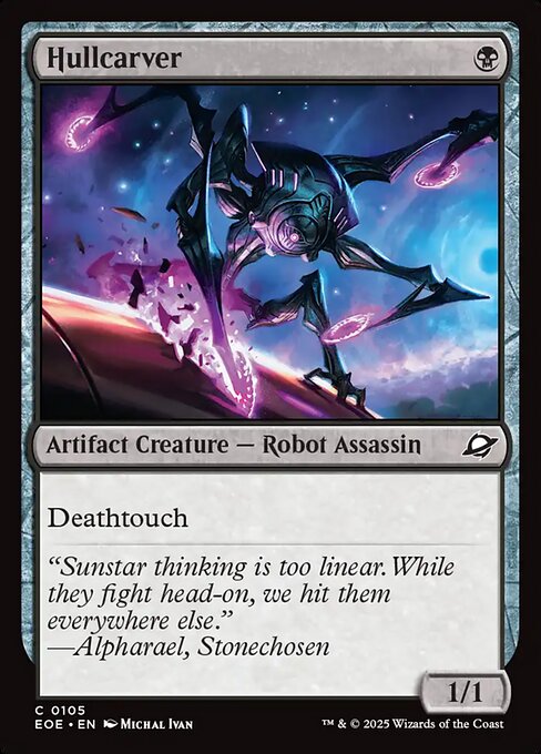 Hullcarver - Edge of Eternities EOE - NM - 0105 C (Foil)