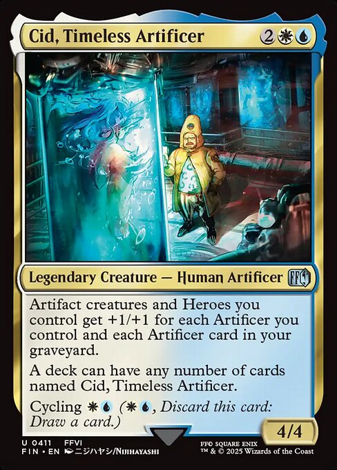 Cid, Timeless Artificer - Final Fantasy FIN - NM - 0411 U (Foil)