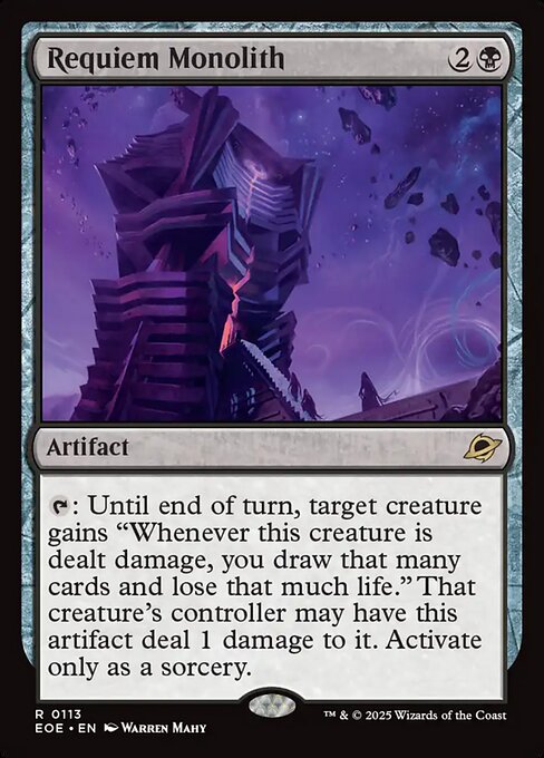 Requiem Monolith - Edge of Eternities EOE - NM - 0113 R (Foil)