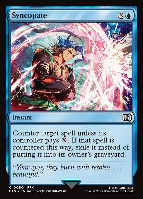 Syncopate - Final Fantasy FIN - NM - 0080 C (Foil)
