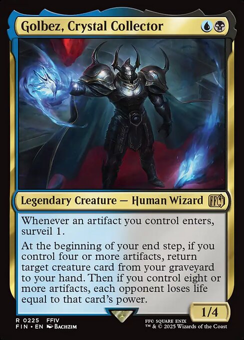 Golbez, Crystal Collector - Final Fantasy FIN - NM - 0225 R (Foil)