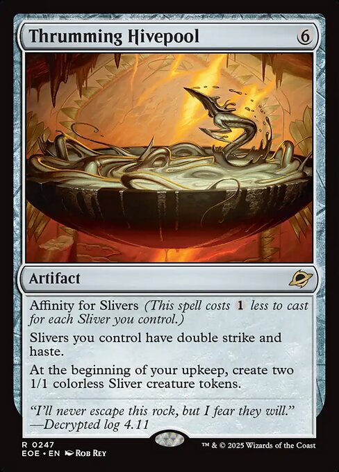 Thrumming Hivepool - Edge of Eternities EOE - NM - 0247 R (Foil)