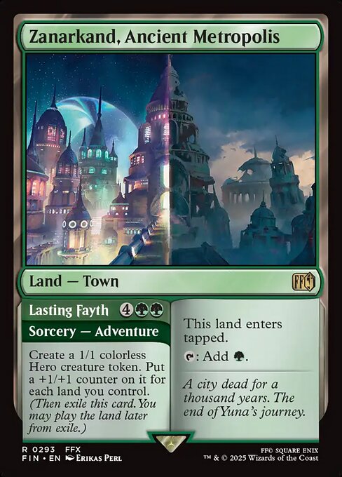 Zanarkand, Ancient Metropolis // Lasting Fayth - Final Fantasy FIN - NM - 0293 R (Foil)