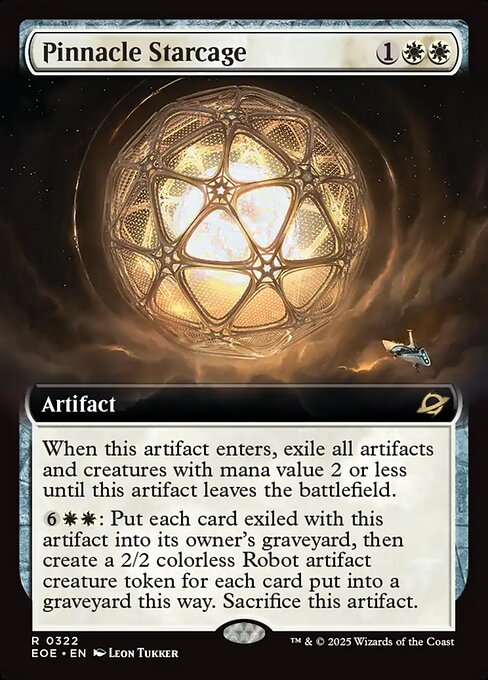 Pinnacle Starcage - Edge of Eternities EOE - NM - 0322 R (Extended Foil)