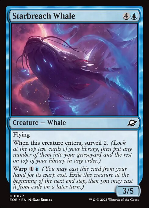 Starbreach Whale - Edge of Eternities EOE - NM - 0077 C (Foil)