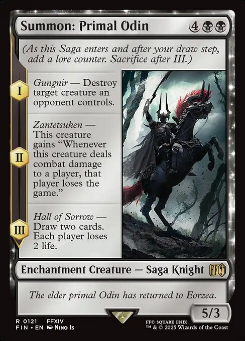 Summon: Primal Odin - Final Fantasy FIN - NM - 0121 R (Foil)