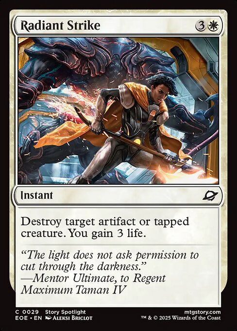 Radiant Strike - Edge of Eternities EOE - NM - 0029 C (Foil)