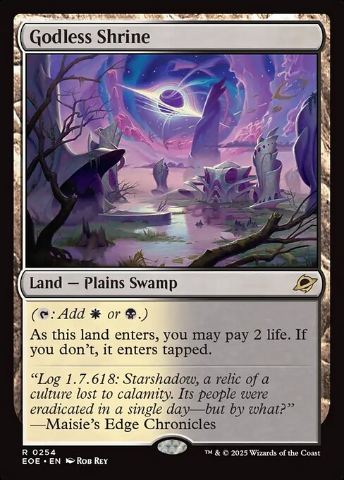 Godless Shrine - Edge of Eternities EOE - NM - 0254 R (Foil)