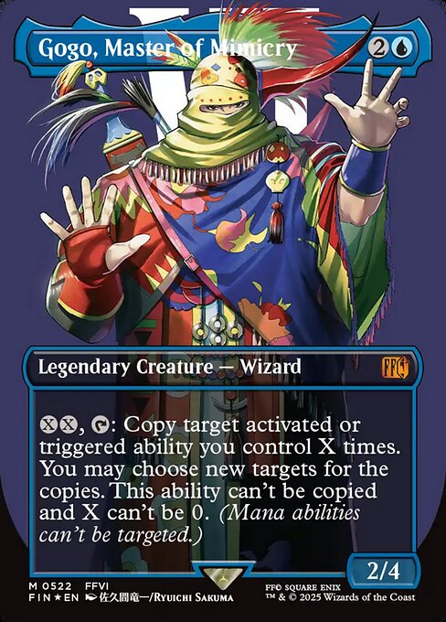Gogo, Master of Mimicry - Final Fantasy FIN - NM - 0522 M (Borderless Surge Foil)