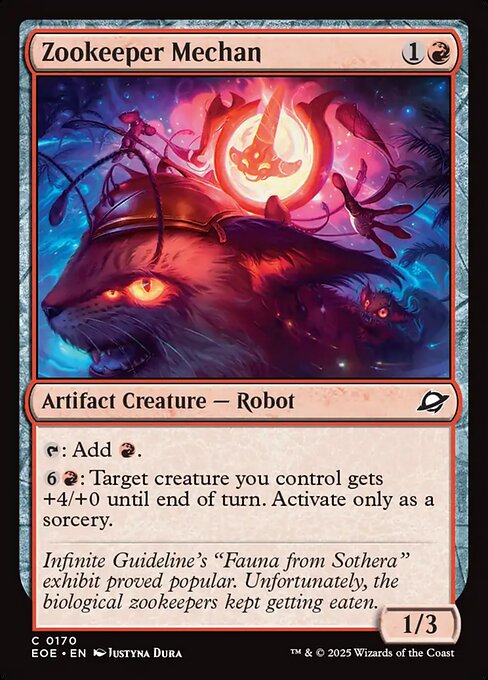 Zookeeper Mechan - Edge of Eternities EOE - NM - 0170 C (Foil)