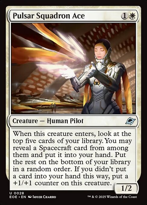 Pulsar Squadron Ace - Edge of Eternities EOE - NM - 0028 U (Foil)