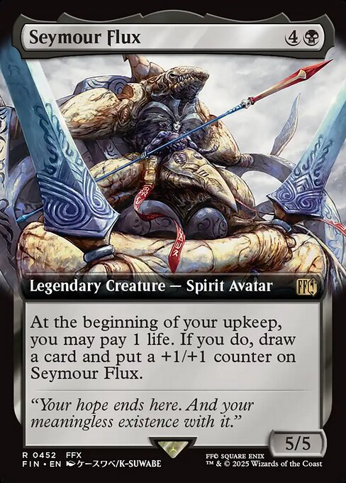 Seymour Flux - Final Fantasy FIN - NM - 0452 R (Extended Foil)