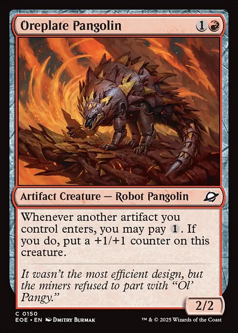 Oreplate Pangolin - Edge of Eternities EOE - NM - 0150 C (Foil)