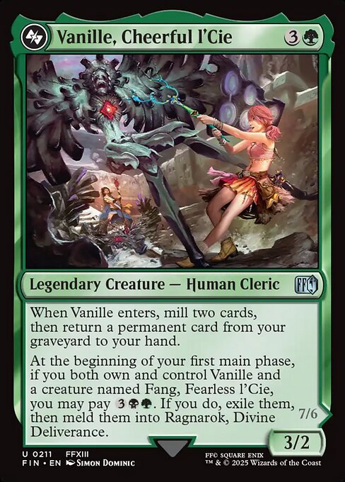 Vanille, Cheerful l'Cie - Final Fantasy FIN - NM - 0211 U (Foil)