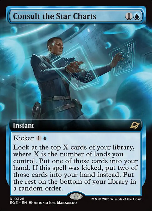 Consult the Star Charts - Edge of Eternities EOE - NM - 0325 R (Extended Foil)