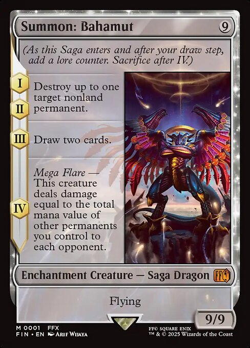 Summon: Bahamut - Final Fantasy FIN - NM - 0001 M