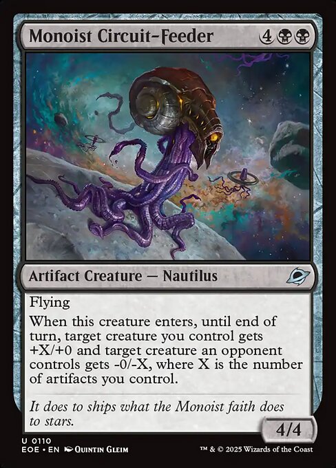 Monoist Circuit-Feeder - Edge of Eternities EOE - NM - 0110 U (Foil)