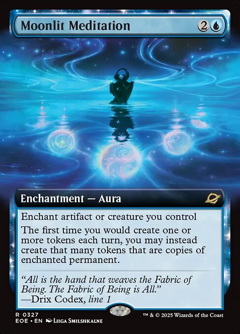 Moonlit Meditation - Edge of Eternities EOE - NM - 0327 R (Extended Foil)