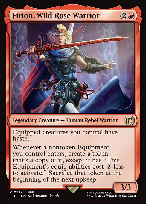 Firion, Wild Rose Warrior - Final Fantasy FIN - NM - 0137 R (Foil)