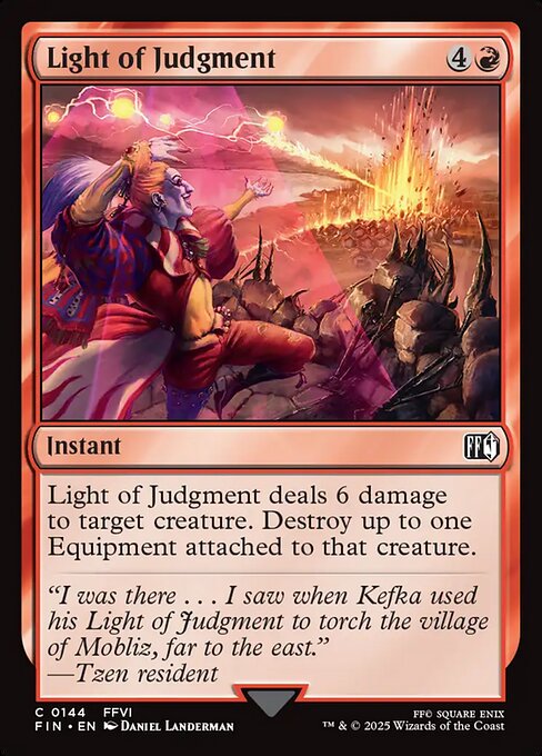 Light of Judgment - Final Fantasy FIN - NM - 0144 C