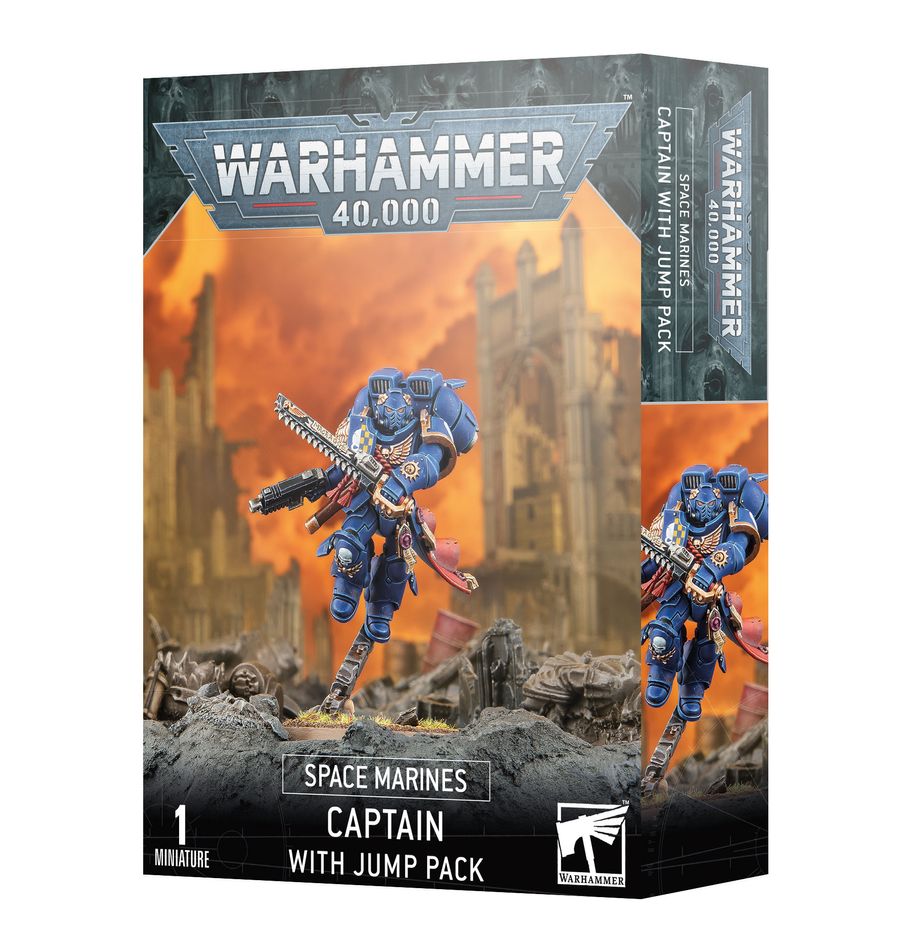 Warhammer 40,000 - Space Marines - Captain With Jump Pack