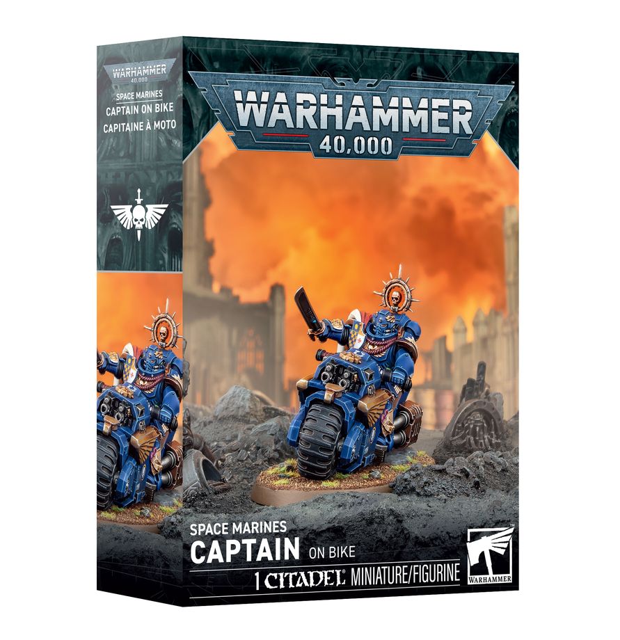 [PRE-ORDER] Warhammer 40,000 - Space Marines - Captain On Bike