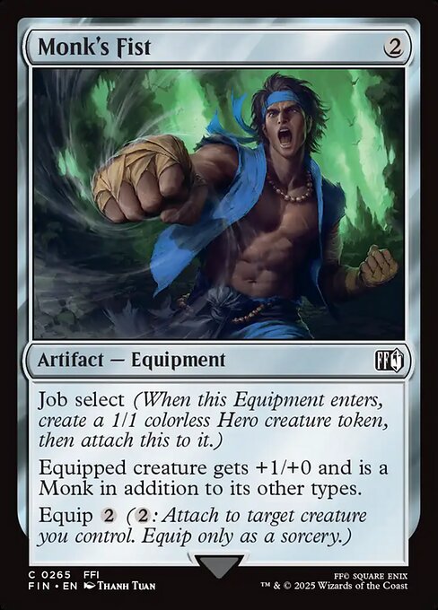 Monk's Fist - Final Fantasy FIN - NM - 0265 C (Foil)