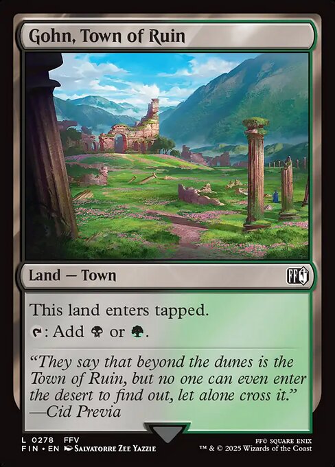 Gohn, Town of Ruin - Final Fantasy FIN - NM - 0278 C (Foil)