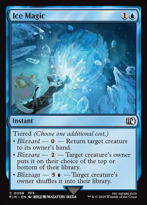 Ice Magic - Final Fantasy FIN - NM - 0056 C (Foil)