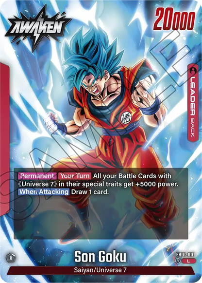 Son Goku - FB01-001 L - FB01 Awakened Pulse - Fusion World