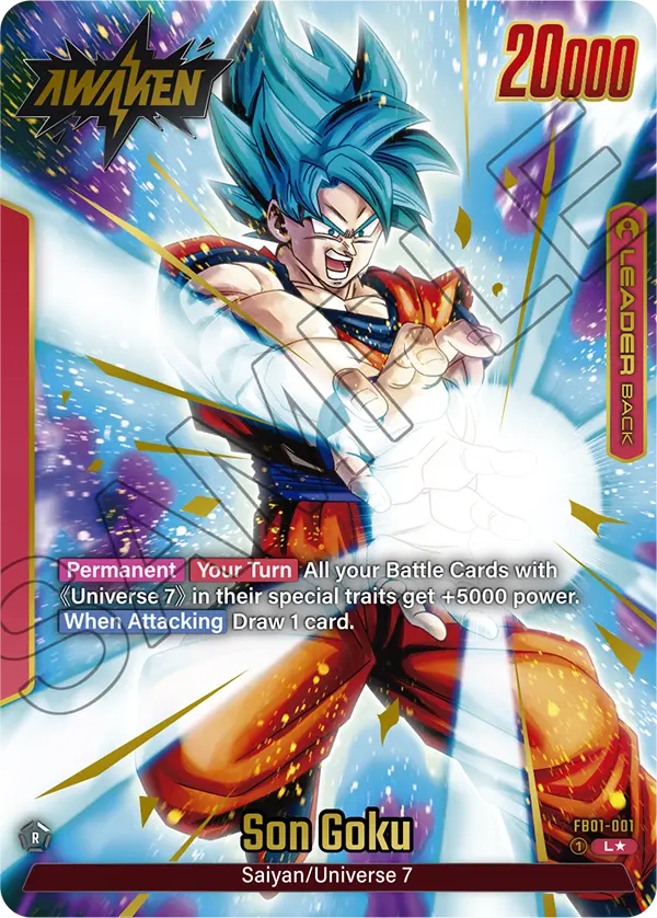 Son Goku - FB01-001 L - FB01 Awakened Pulse - Fusion World (Alt Art Foil)