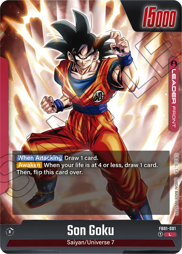 Son Goku - FB01-001 L - FB01 Awakened Pulse - Fusion World