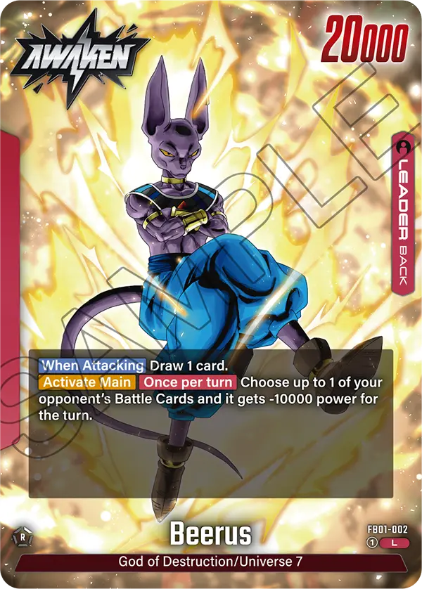 Beerus - FB01-002 L - FB01 Awakened Pulse - Fusion World