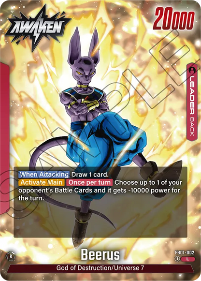 Beerus - FB01-002 L - FB01 Awakened Pulse - Fusion World