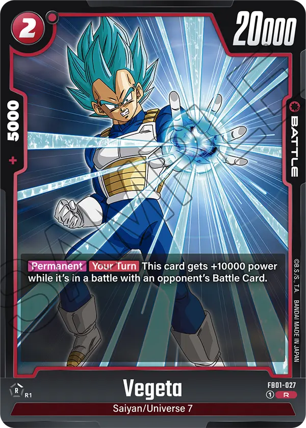 Vegeta - FB01-027 R - FB01 Awakened Pulse - Fusion World (Foil)