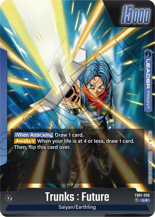 Trunks : Future - FB01-036 L - FB01 Awakened Pulse - Fusion World (Alt Art Foil)