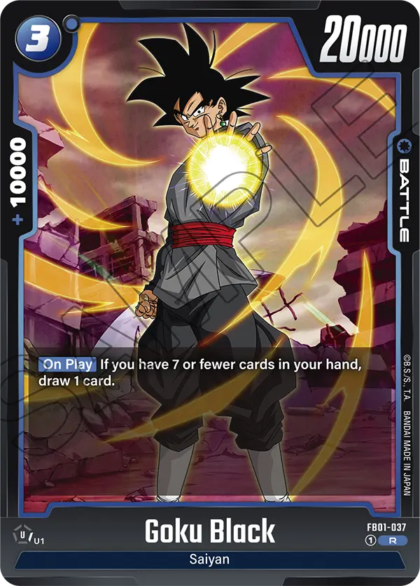 Goku Black - FB01-037 R - FB01 Awakened Pulse - Fusion World (Foil)