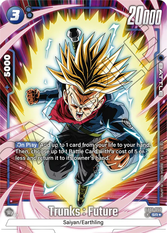 Trunks : Future - FB01-050 SR - FB01 Awakened Pulse - Fusion World (Alt Art Foil)