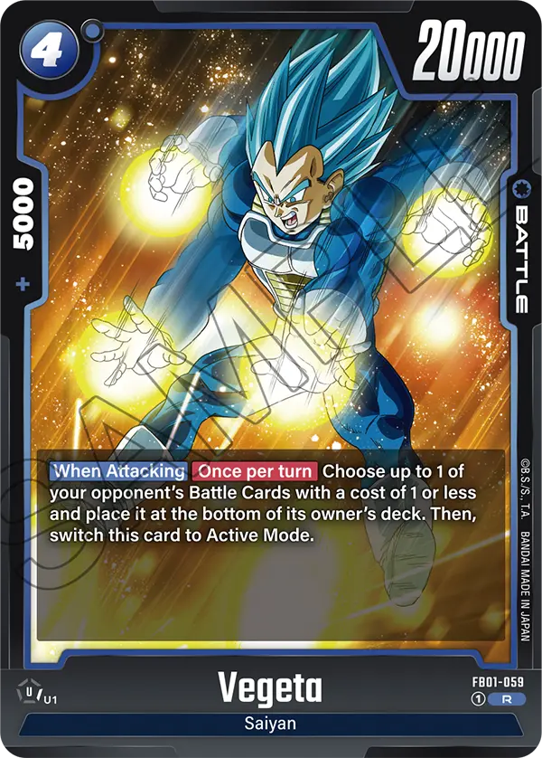 Vegeta - FB01-059 R - FB01 Awakened Pulse - Fusion World (Foil)