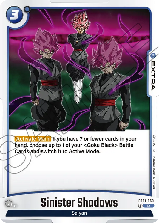 Sinister Shadows - FB01-069 R - FB01 Awakened Pulse - Fusion World (Foil)